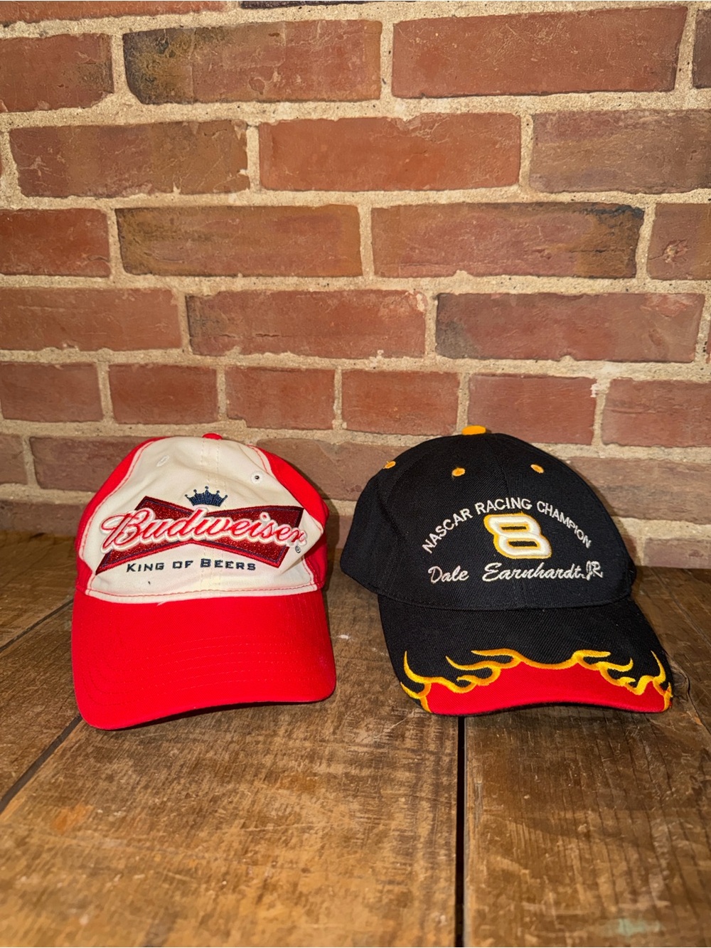 Budweiser Red and White Kids Baseball Cap - Budweiser Logo #8 Earnhardt Jr.